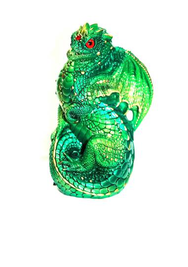 Windstone Editions Emerald Young Dragon image 0